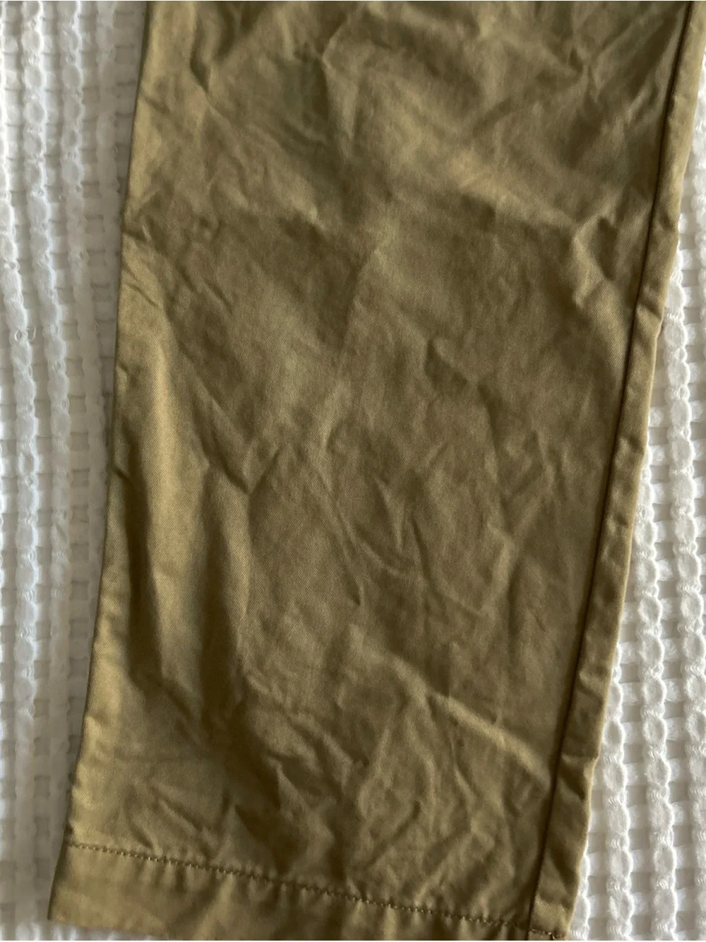 J.CREW Men's Khaki Beige 100% Cotton Oarsman Casual Pants 36x32 Classic Fit